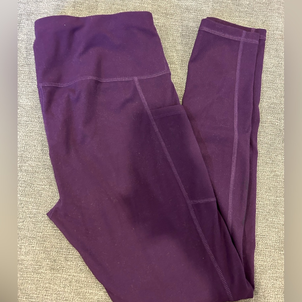 Fengbay Purple High Waist Yoga Leggings